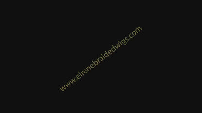 Braided Wigs For Black Women 24" Braided Wig: Red Gold Brown Conrow, Lace Frontal