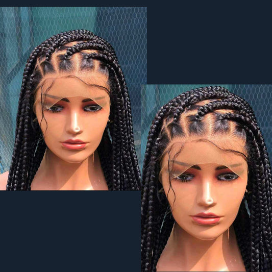 360 Full Lace Knotless Box Braided Wig