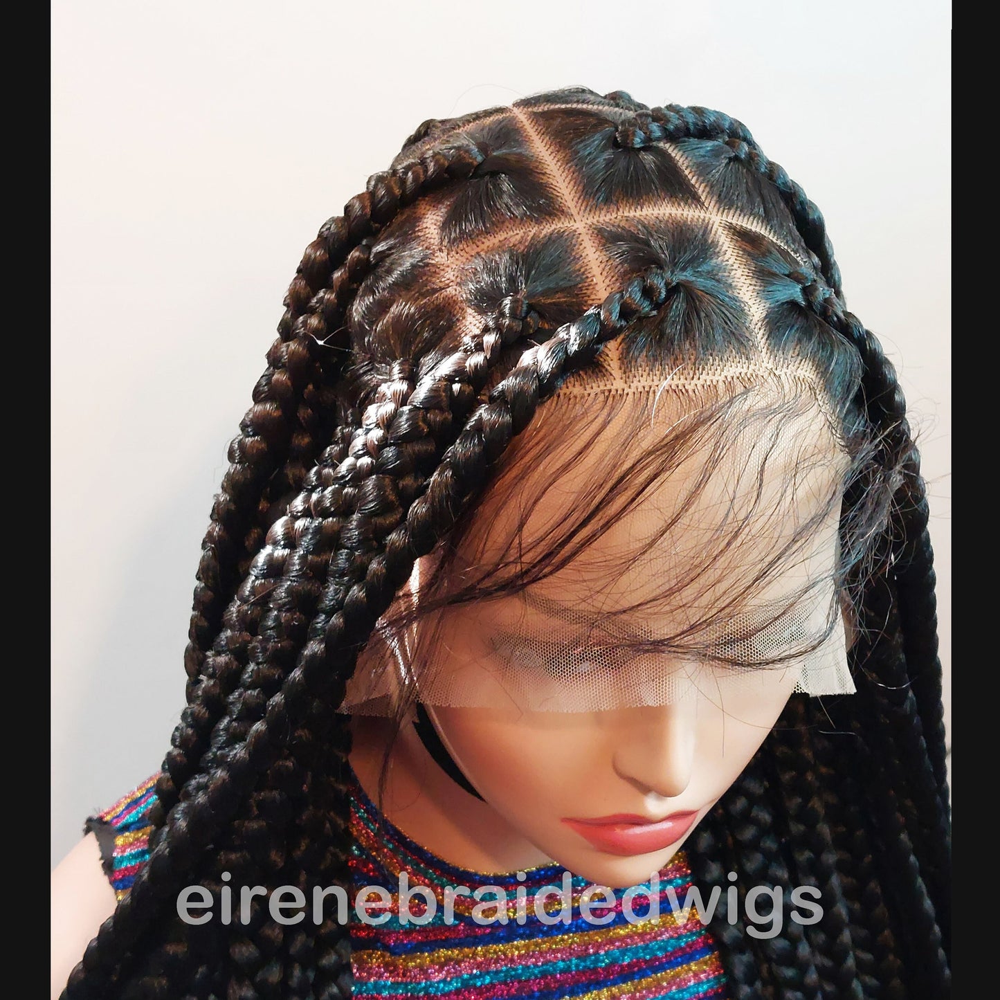 Knotless  Full Lace Big Box Braids Wig