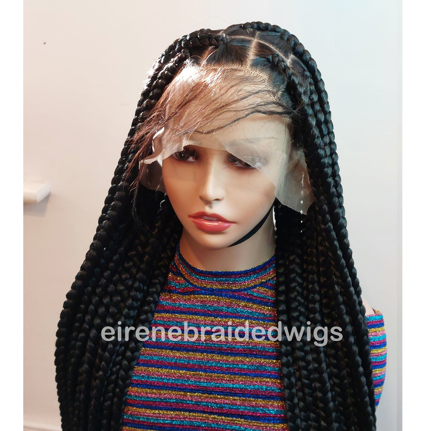 Knotless  Full Lace Big Box Braids Wig