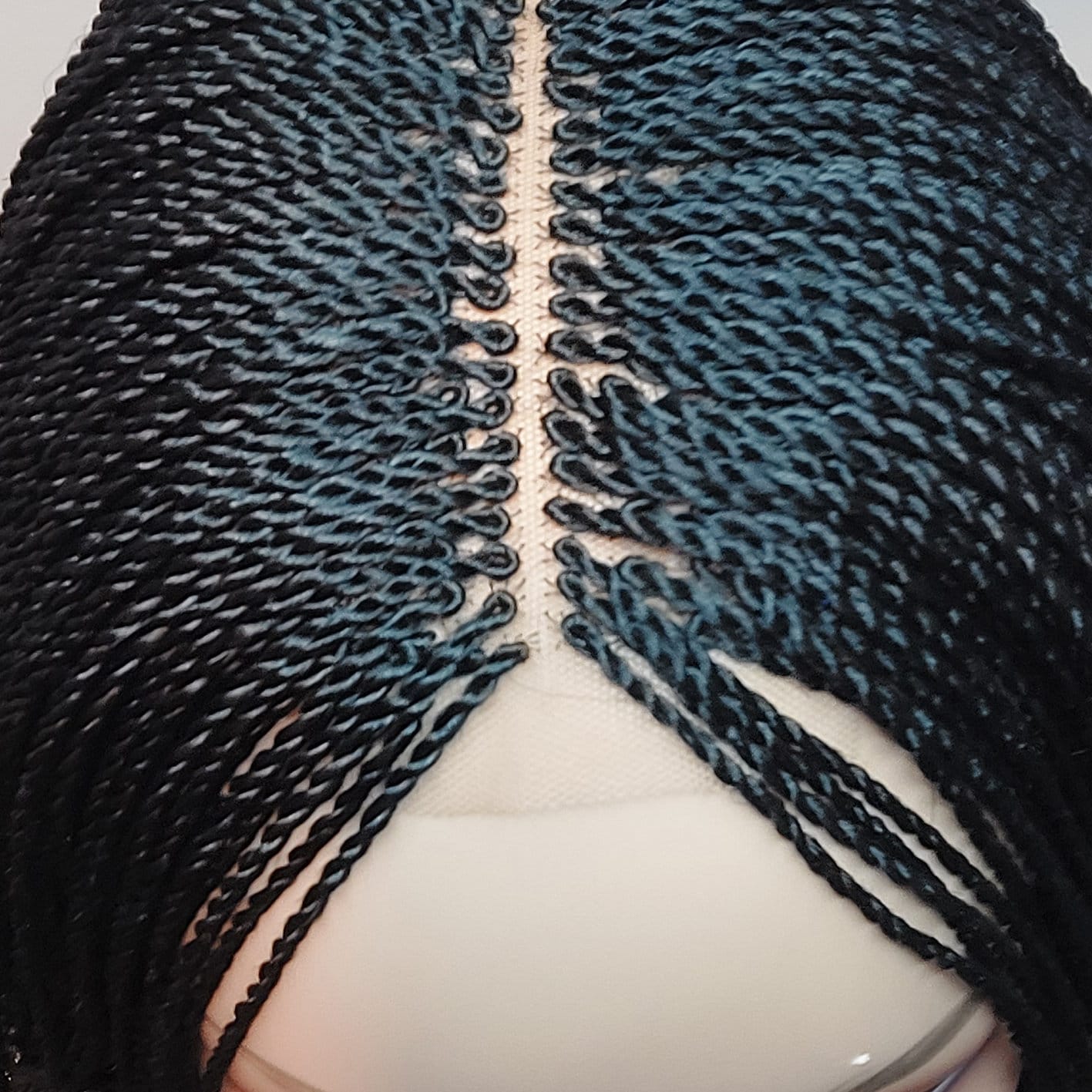 Two Tone Senegalese Micro Twist Braided Wig