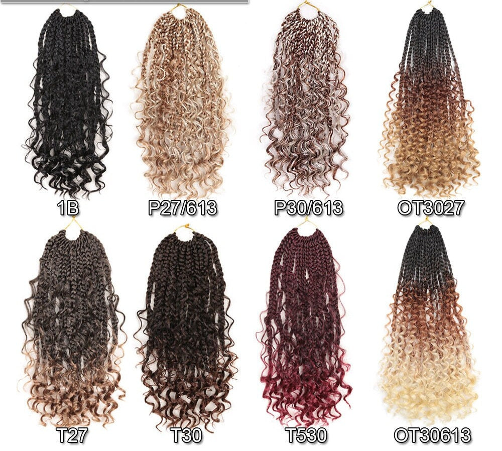 8pk 14inches River box braid crochet hair extension