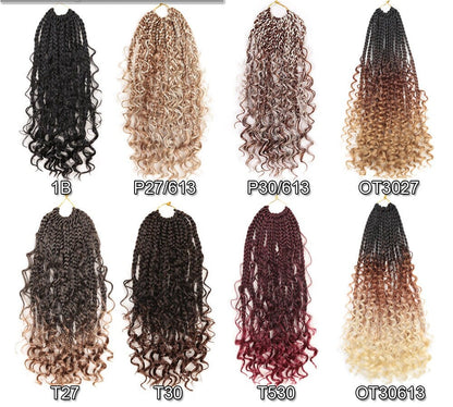 8pk 14inches River box braid crochet hair extension